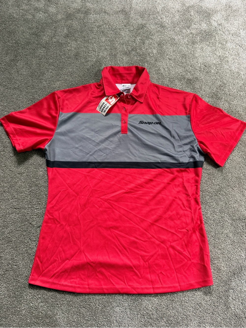 Snap On Red Polo Shirt Ladies Size 2X